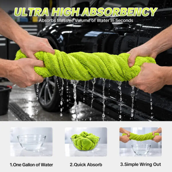 Large Microfiber Car Drying Towels (24" x 36")