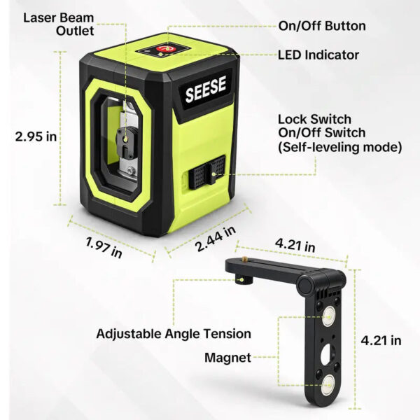 Self-Leveling Green Cross Line Laser Level