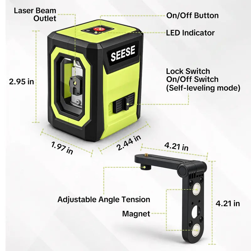 Self-Leveling Green Cross Line Laser Level