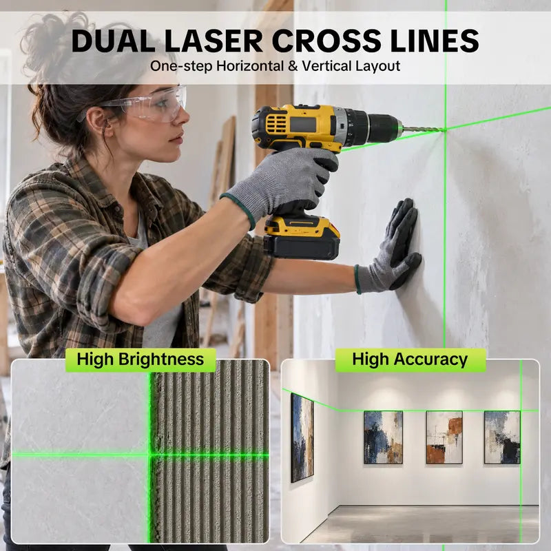 Self-Leveling Green Cross Line Laser Level