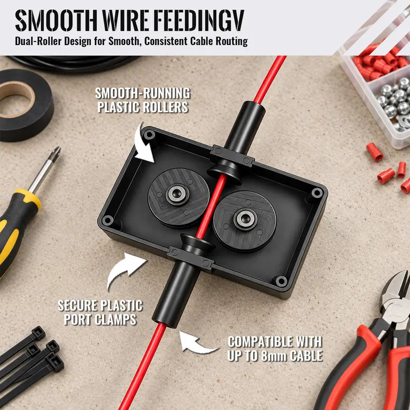 Drill-Powered Cable Pulling Tool