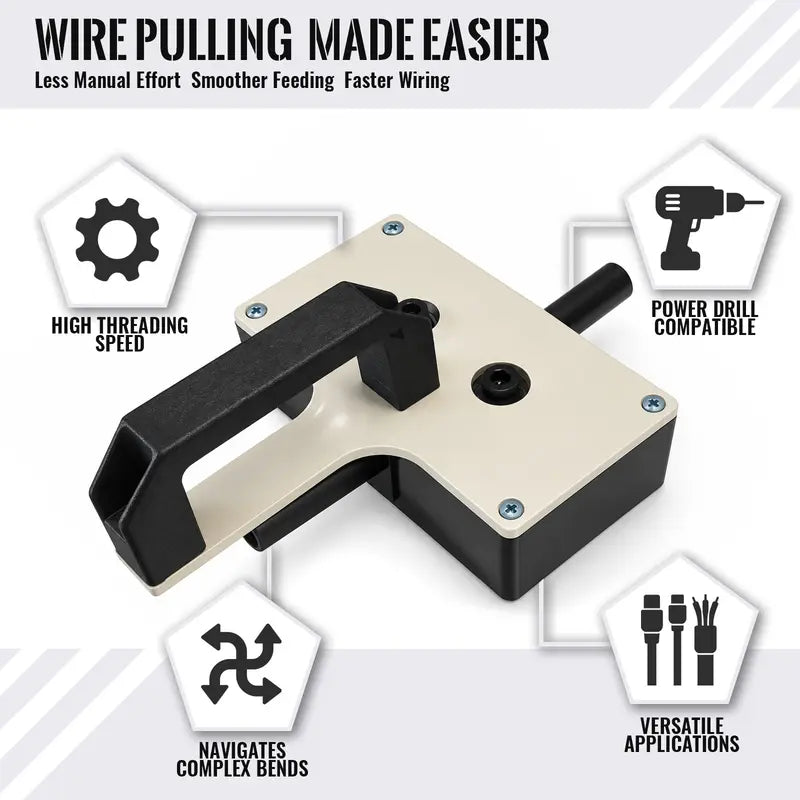 Drill-Powered Cable Pulling Tool