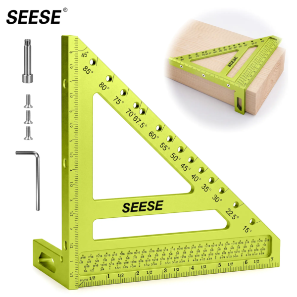 3D Aluminum Carpenter Square for Measuring and Marking