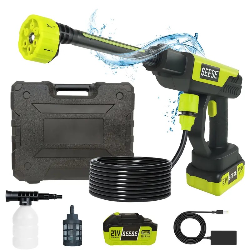 Cordless Portable Power Cleaner with 6-in-1 Nozzle