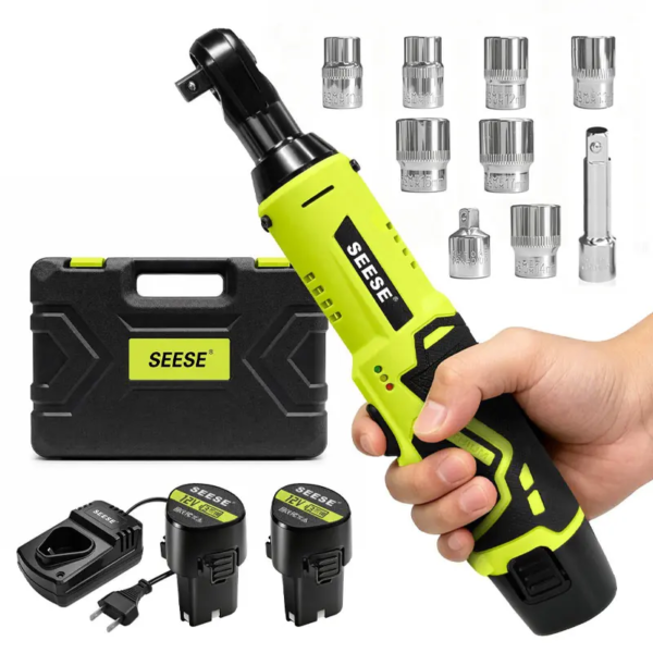 12V 3/8-Inch Cordless Electric Ratchet Wrench Kit