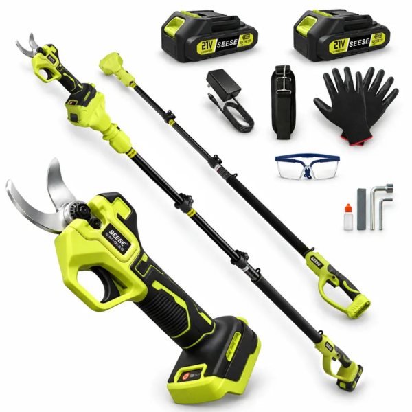 2-in-1 Cordless Pruning Shears with Telescoping Pole